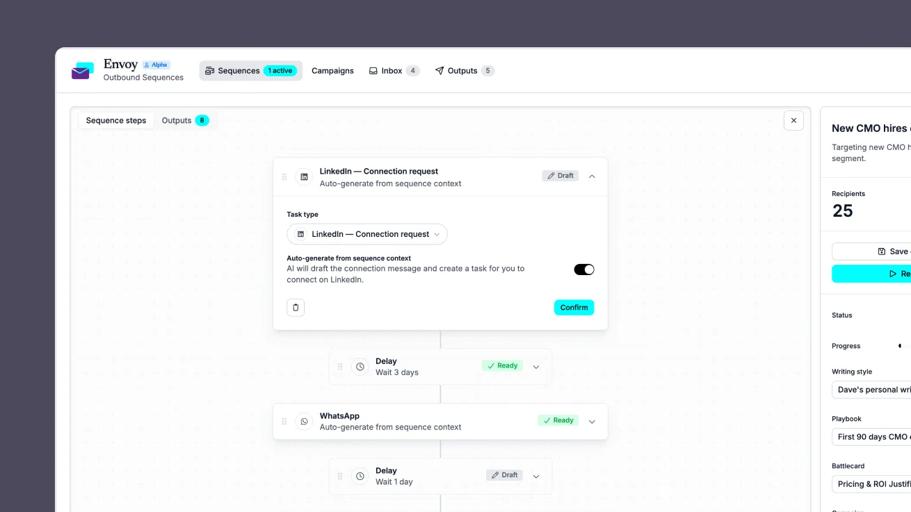 Envoy in the AgencyCore platform